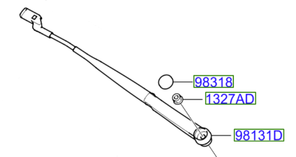 Kia Venga Offside Front Wiper Arm